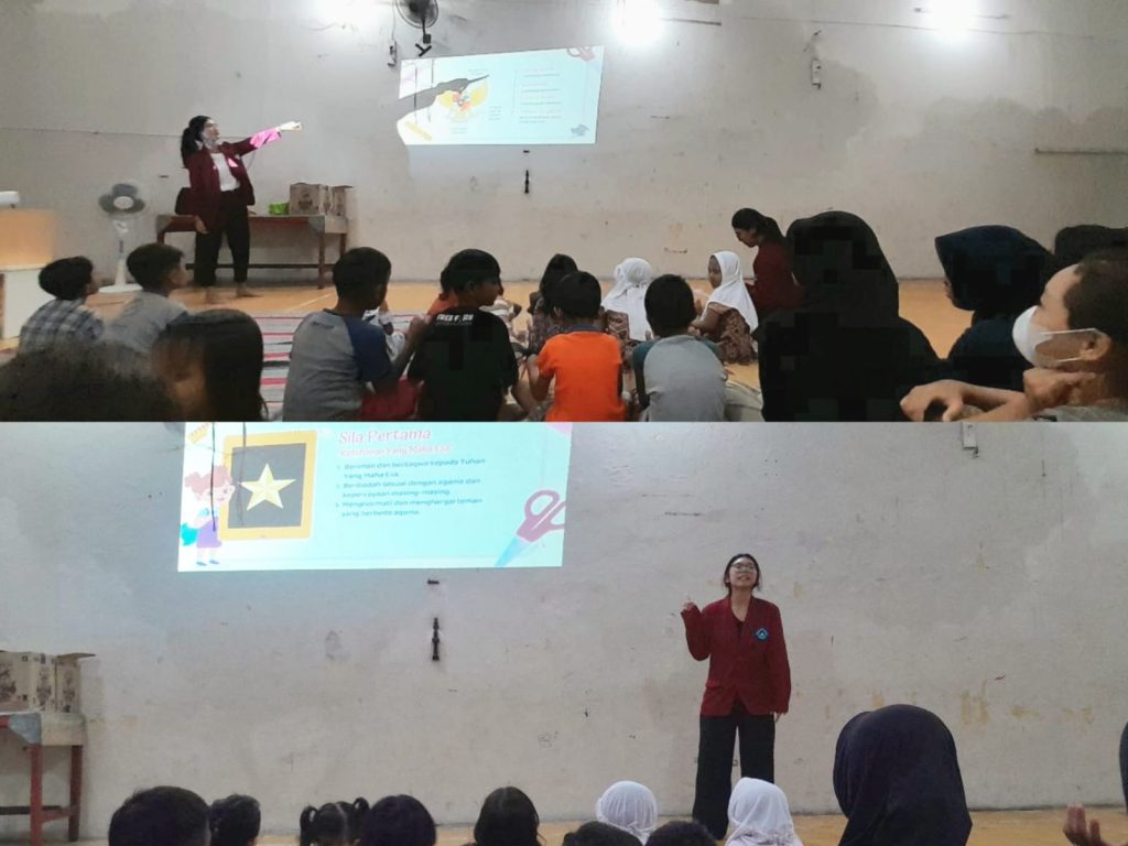 Tim 1&6 Proyek MKWK Widya Manggala dengan Komunitas Harapan